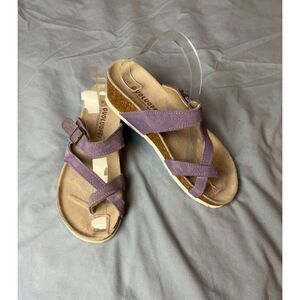 GUOLUOFEI Cork Slide Sandals EU 39 US 8.5 Suede Leather Comfortable